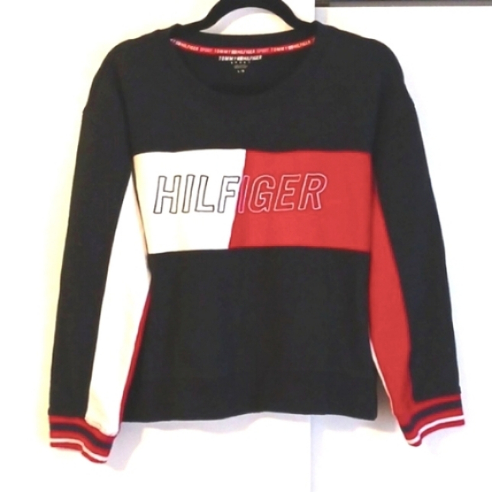 Tommy Hilfiger Sport Cropped Sweatshirt in Size Large